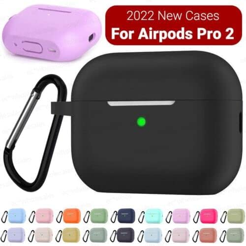 Caso de capa à prova de choque de silicone para AirPods Pro 2nd Generation - Aqua