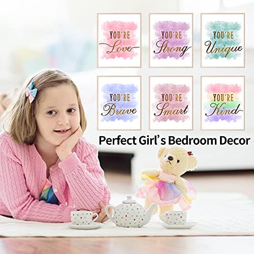 Posters de decoração do quarto de meninas homanga, arte da parede do quarto das crianças, decoração de parede do quarto