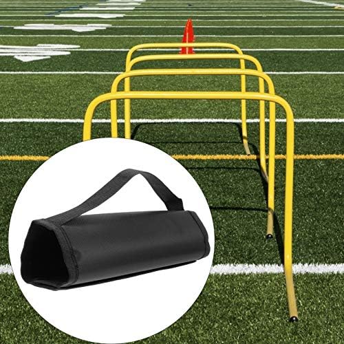 Nolitoy Hurdle Equipment Storage Black for Oxford Football Colth Accessories de embrulho sacos de agilidade portátil Training portátil Bolsa de bolsa de bolsa de pano de pano de pano de transporte dobrável