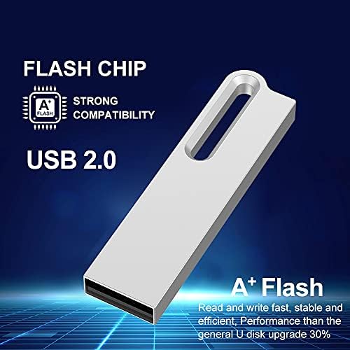 Aiibe 64 GB Flash Drive 2 Metal Metal USB Drive Drive 64 GB USB 2.0 Memory Stick impermeável USB Drive de unidade portátil