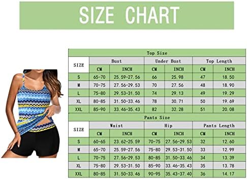 Tankini Swimsuits for Women High Scoop Scoop Biquíni Define duas peças de roupas de banho atléticas estampadas florais