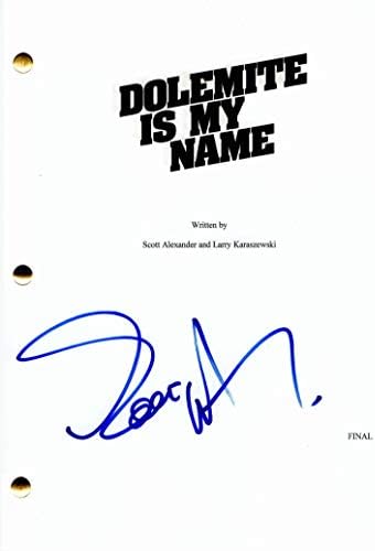 Eddie Murphy assinou autógrafo - dolemite é meu nome script completo de filme