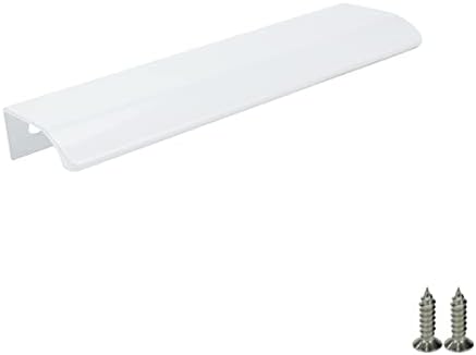 Risbay 10pcs 5,04 Distância do orifício alumia alínea de alumínio Manças para guarda -roupas, armários, branco