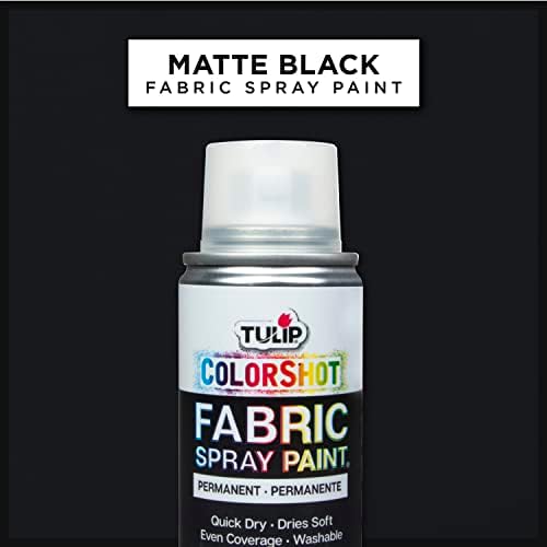 Tulip Colorshot Instant Instant Fabric Spray Cor 3oz. Preto