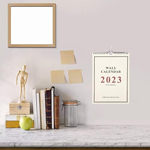 Operitacx 4pcs 2023 Calendário de parede decoração de desktop do escritório do calendário Plano de família calendário