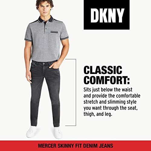 Jeans de Dkny Men - o jeans magro do Mercer para homens