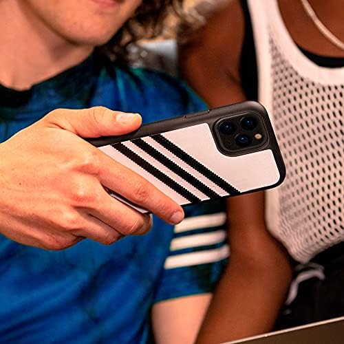Case Adidas projetada para iPhone 13 Pro 6.1, casos testados em soltar, bordas elevadas à prova de choque, estojo de proteção original, branco e preto