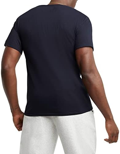 Camiseta masculina campeão, camiseta de algodão da tripulação, camiseta do meio do peso, script