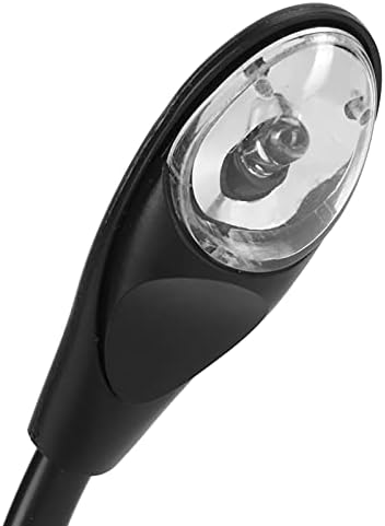 Fdit Travel Lamp Clip Table Lamp Book Light Light portátil Lâmpada de leitura flexível Mini LED com grampo para o quarto Travel Black