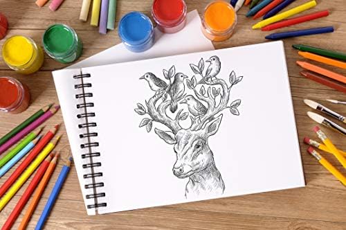 Livro de desenho de artistas de Sundaram | Limite em espiral | 140gsm | 100 páginas | A4 - pacote de 1 pcs