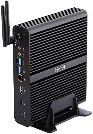 Mini PC sem ventilador Hunsn 4K, computador de mesa, servidor, Windows 11 ou Linux Ubuntu, Intel 10 núcleos i7 1255U, BM14F, DP,