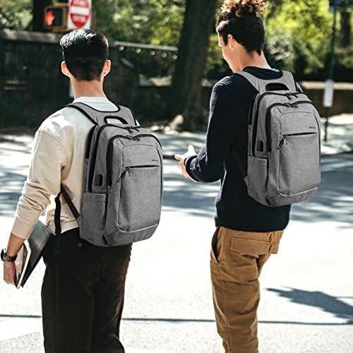 Backpack de laptop Kopack, mochila laptop slim anti-roubo de 15,6 polegadas com porto de carregamento USB, mochila funcional
