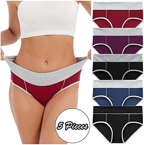 Roupa íntima de cintura alta para mulheres esticam cuecas completas calcinha de calcinha macia super confortável cobertura