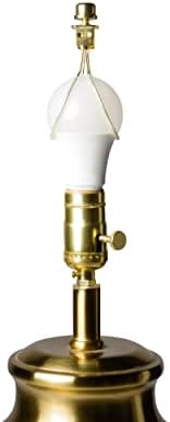 Eu gosto daquele clipe de lâmpada no adaptador de abajur, acabamento em ouro clássico de latão, inclui 1 adaptador de tonalidade