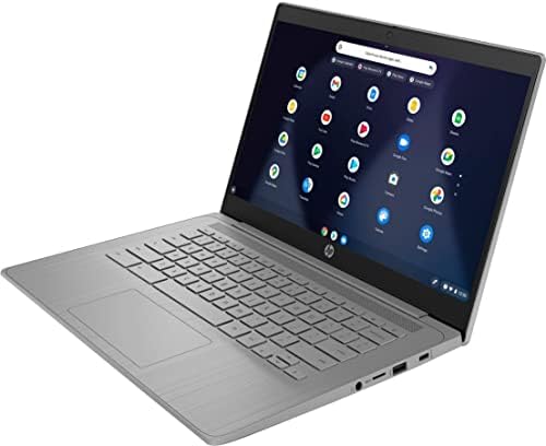 HP Chromebook Laptop Business, exibição de 14 HD, quad-core Intel Celeron N4120, 4 GB de RAM, 64 GB EMMC, HD Webcam, WiFi