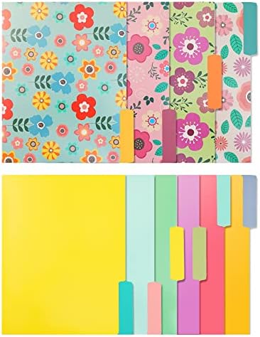 10 pastas de arquivo fofas -pastas de arquivo florais e pastas de arquivo colorido em cores vibrantes -pastas de