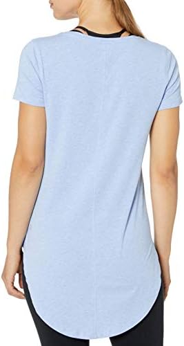 Essentials Womens Algodão macia de algodão padrão Túnica extra-longa T-shirt
