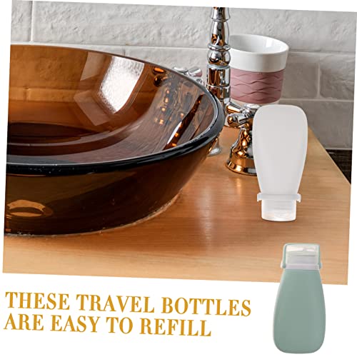 Valiclud 4pcs sílica gel garrafa de silicone garrafas de viagem viagens garrafas de xampu conjunto de produtos de higiene pessoal
