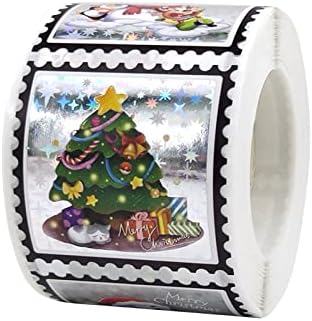 HHMEI 300pcs adesivos de feliz natal adesivos de bronzeamento etiquetas de etiquetas para pacote de pacote de pacote