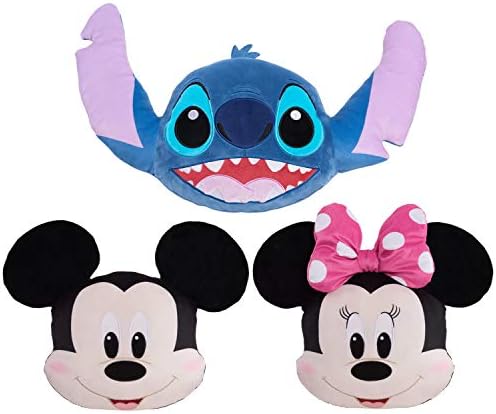 Cabeças de personagens da Disney Classics, Mickey Mouse, pelúcia de 13 polegadas, brinquedos de travesseiro macio para crianças,