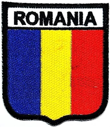 Kleenplus 2,6x2,3 polegadas. Romania Bandle Patch country nacional bandeira de bandeira para trajes de fantasia DIY jeans