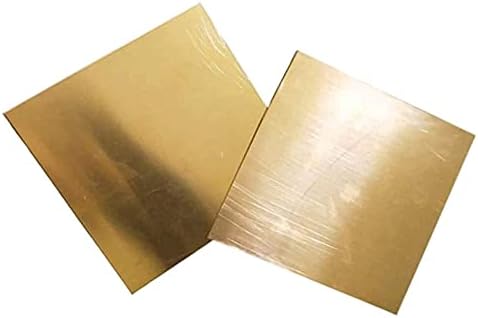 Placa Brass Placa de cobre Metal Metal Brass Cu Metal Placa de papel alumínio Superfície lisa Organização requintada espessura 0,04in/ 1 mm Placa de cobre de metal de metal