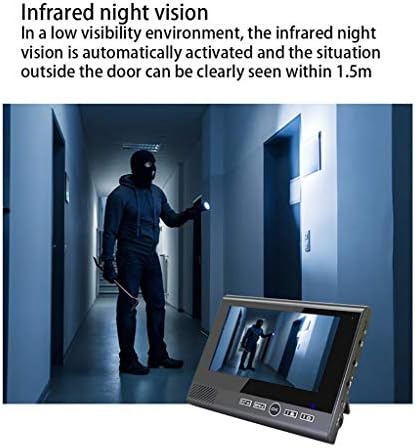 Video Doorbell HD Video Walkie Talkie e Tom sintético Visão noturna infravermelha são adequados para o monitoramento de