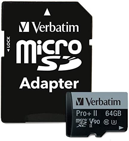 Verbatim 64GB Pro II mais 1900X SDXC UHS-II V90 U3 Classe 10 Cartão de memória