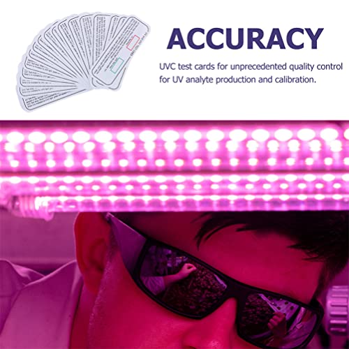 IPLUSMILE UVC Teste de teste 12pcs Identificadores de luz UVC-UVA IVC-cartões indicadores UVC-UV para casa