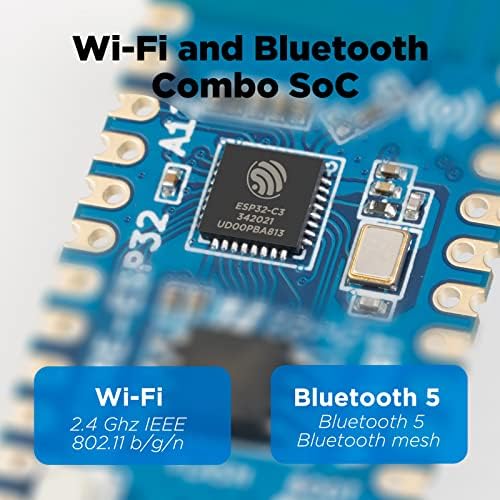 Conselho de Desenvolvimento USB C ESP32, ESP32-C3 MCU integrado com Wi-Fi de 2,4 GHz, BLE, Bluetooth, Flash SPI de