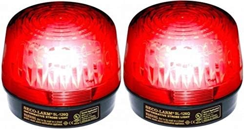 Luz de estroboscópio vermelho SL-126Q/R de seco-leaneiro; Para uso de 6 a 12 volts; Para requisitos gerais de sinalização