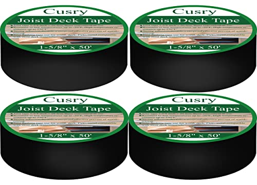 Cusry 1-5/8 x 50 'Tape Deck Butyl Fita de butil, fita longa para decks, decks, vigas, 4pcs