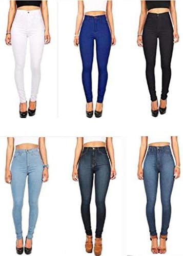 Andongnywell Women High Rise Skinny Jeans High Waist
