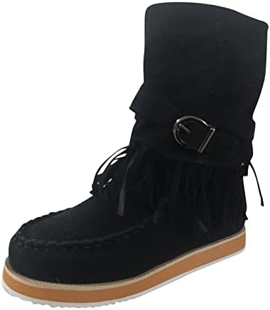 Botas para mulheres joelhos altas panturrilhas largas bordadas bordadas de salto baixo salto lasco larche de cunha sola plana