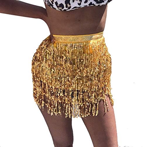 Womens 2023 Belly Dance Hip Skirt Tassel Tassel Salia Rave Skyt Dance Desempenho de Dança Salia Roupas de Wrap Mini Salia