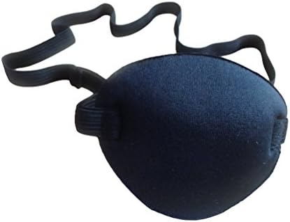 Cura de 4pcs de alcance de olho de olho de um único olho pirata com alça elástica ajustável para adultos e crianças
