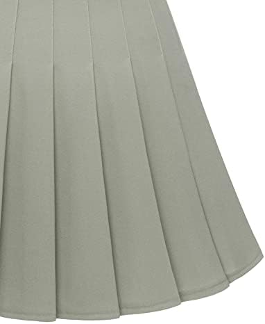 Dresstells Mini saias de tênis plissadas para mulheres Skatista High School Girl Skirllight Green M