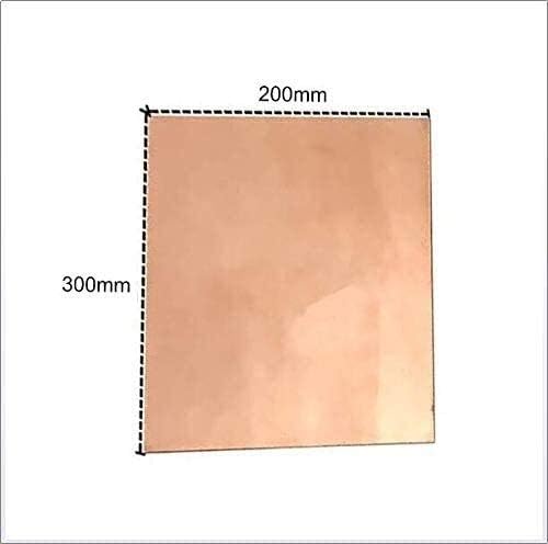 Yiwango Copper Metal Folha placa de papel alumínio 0,8x 200 x 300 mm Corte Placa de cobre de cobre folhas de cobre
