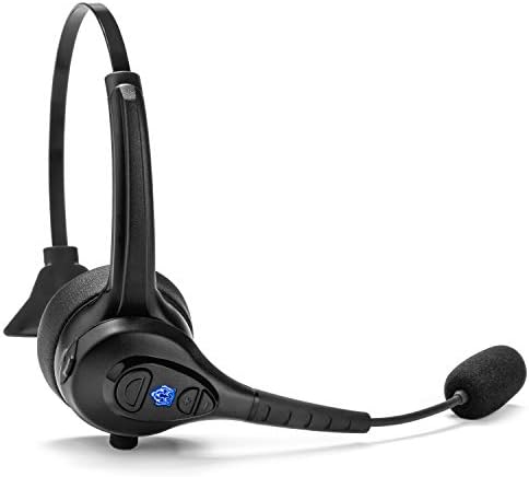 Blue Tiger Advantage Plus Wireless Bluetooth Headset - Crucker profissional e fone de ouvido com microfone - cancelamento durável,