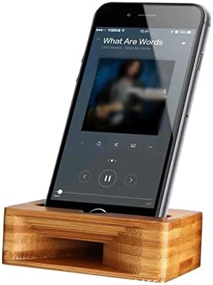 STOBOK FaceTime Desktop Office Decorative Wood no suporte xxcm dentro de um alto -falante multifuncional cama móvel lento titular som