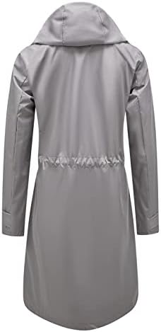 Jaquetas de Trena de Narhbrg Casanete de chuva para mulheres listradas de listrada listrada de plus size de tamanho elegante