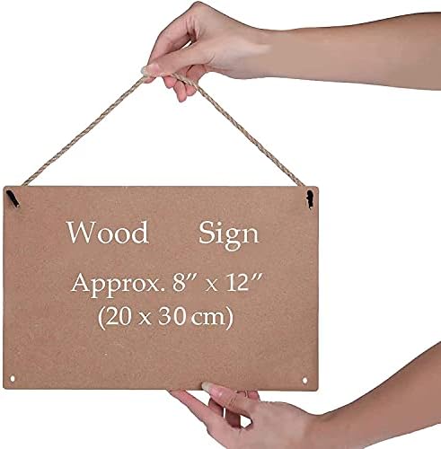 Houvsssen Wood Yum Sign Farmhouse Style Prese