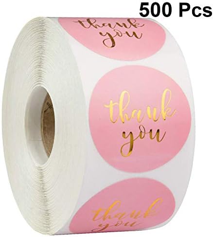 1Roll 500pcs adesivo de adesivo de embalagem adesivo para casamentos e festas para decorações de casa/parede/sala
