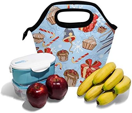 Vipsk Christmas Food Bag Bag Tote Tote à prova d'água Bolsa quente mais quente para viagens ao ar livre Escola Picnic