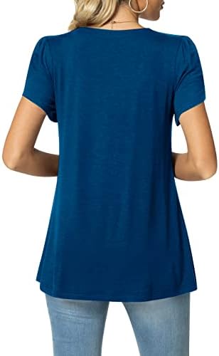 Spring & Summer Tops for Women 2023 Tops casuais de impressão de colarinho stand-up Petal de manga curta