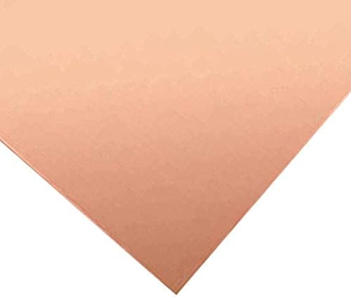 Lieber Iluminação Metal Folha de cobre Folha de cobre puro Folha de cobre Placa de cobre roxa espessa 2.0mm 6 Tamanhos diferentes