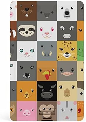 Conjunto de card de cartão de crédito de rostos de animais bonitos