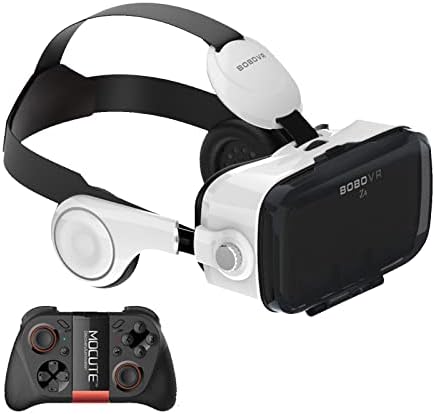 7NA VR Headset Mobile Headset Headset Virtual com controle remoto 3D óculos adequados para jogos de VR e filmes ON e Android