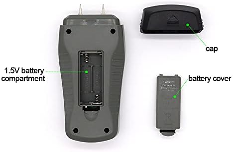 Lukeo MT-18 0-99,9% Dois pinos Digital Wood Meter Papel Tester Hygrometomermômetro de parede Detector úmido de madeira