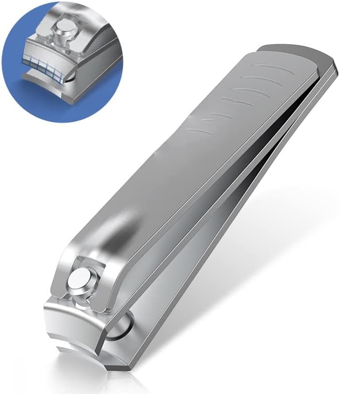 RBHGG 2PCS Clipper UNIG Cutter Earpick File de unhas Kits resistentes Fingernail Cutters com estojo de viagem
